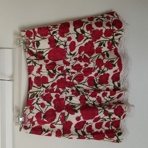 Anthropologie Anna Sui Russelinda Floral Skirt sz 2